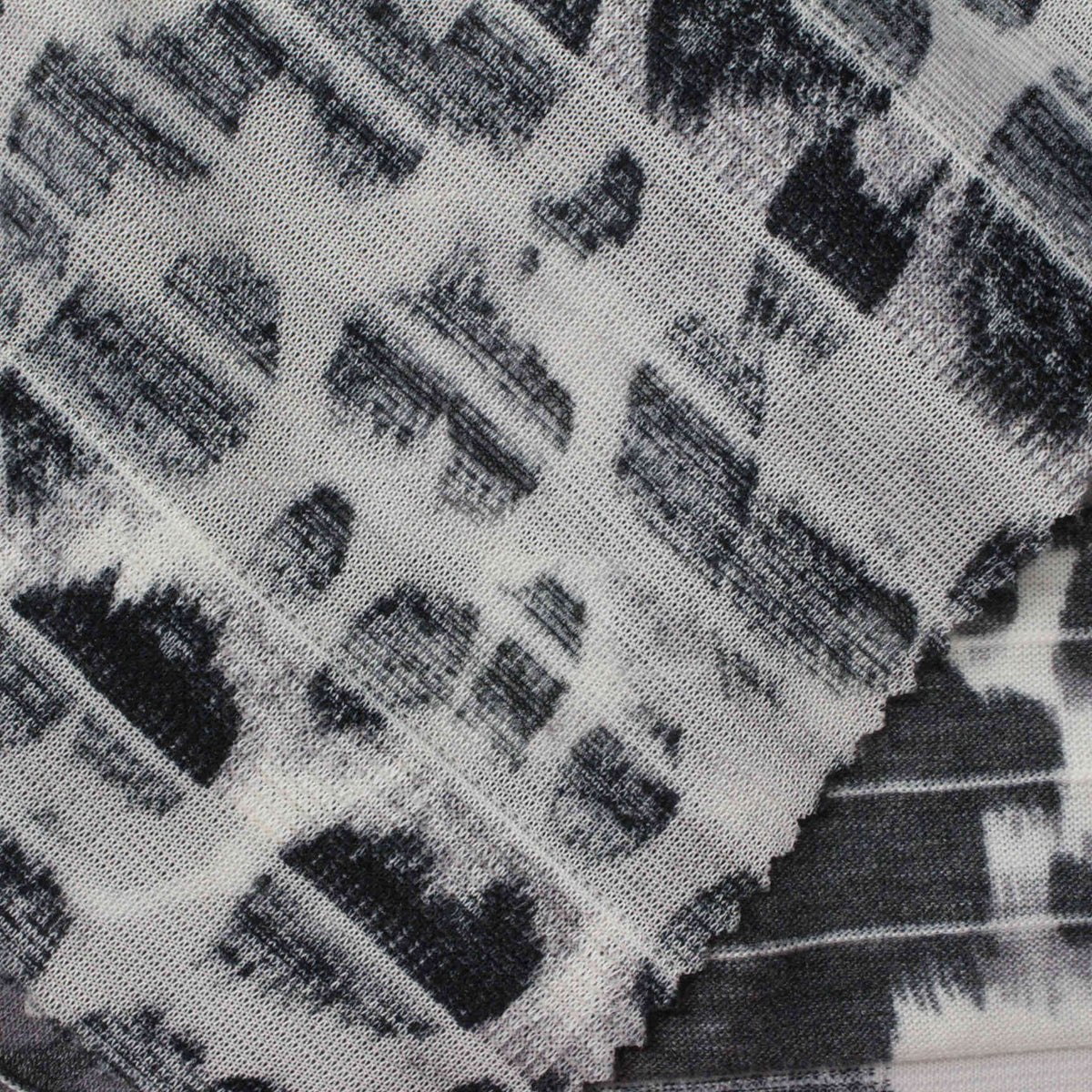 Black Brushstroke Jacquard