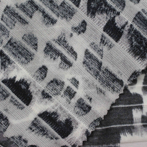 Black Brushstroke Jacquard