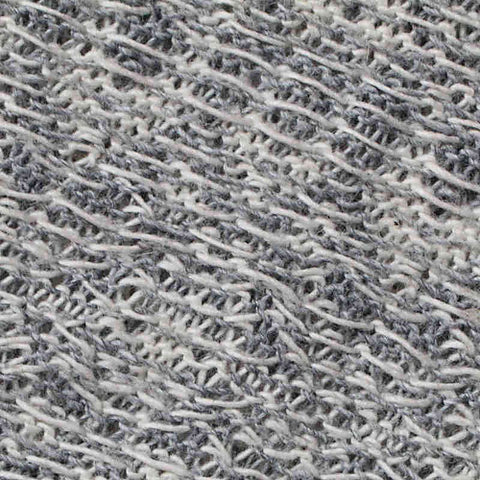 Jacquard Cotton Polyester Chunky Knit Fabric, 200 gsm, 180 cm — Grey