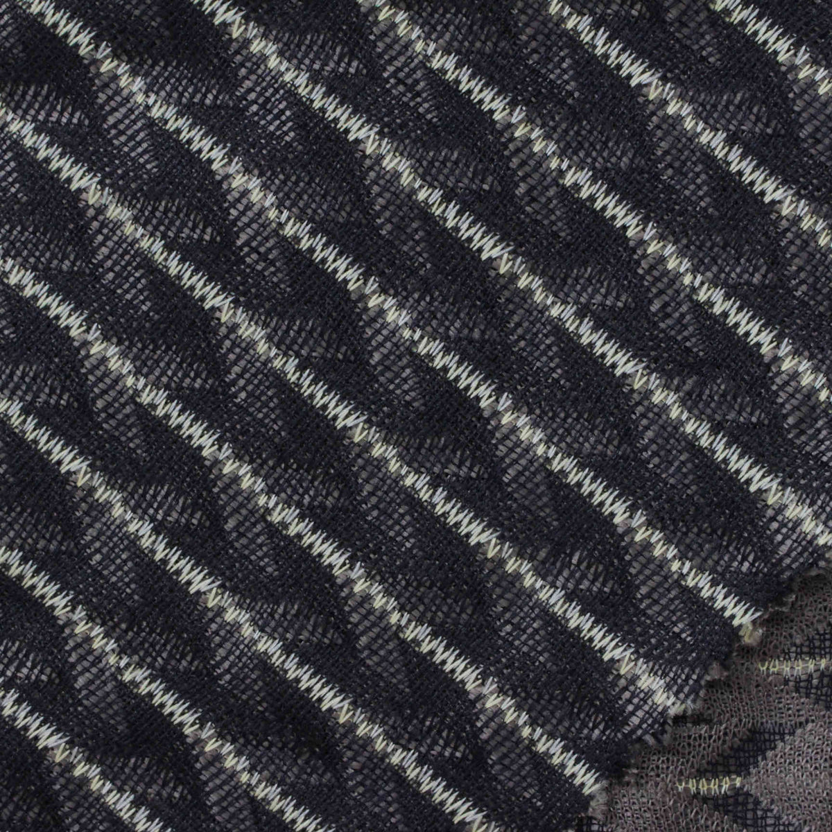 Light Grey Stripes Jacquard, Polyester