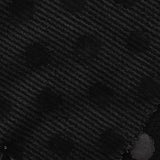 Black Textured-Stripe Jacquard, Viscose-Poly