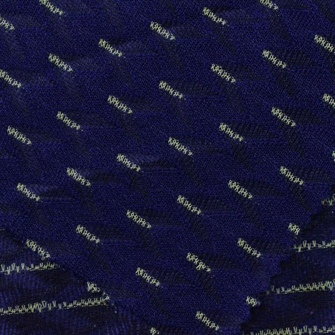 Navy Dashes Jacquard