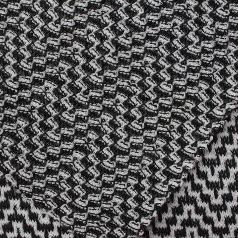 Black Textured Jacquard