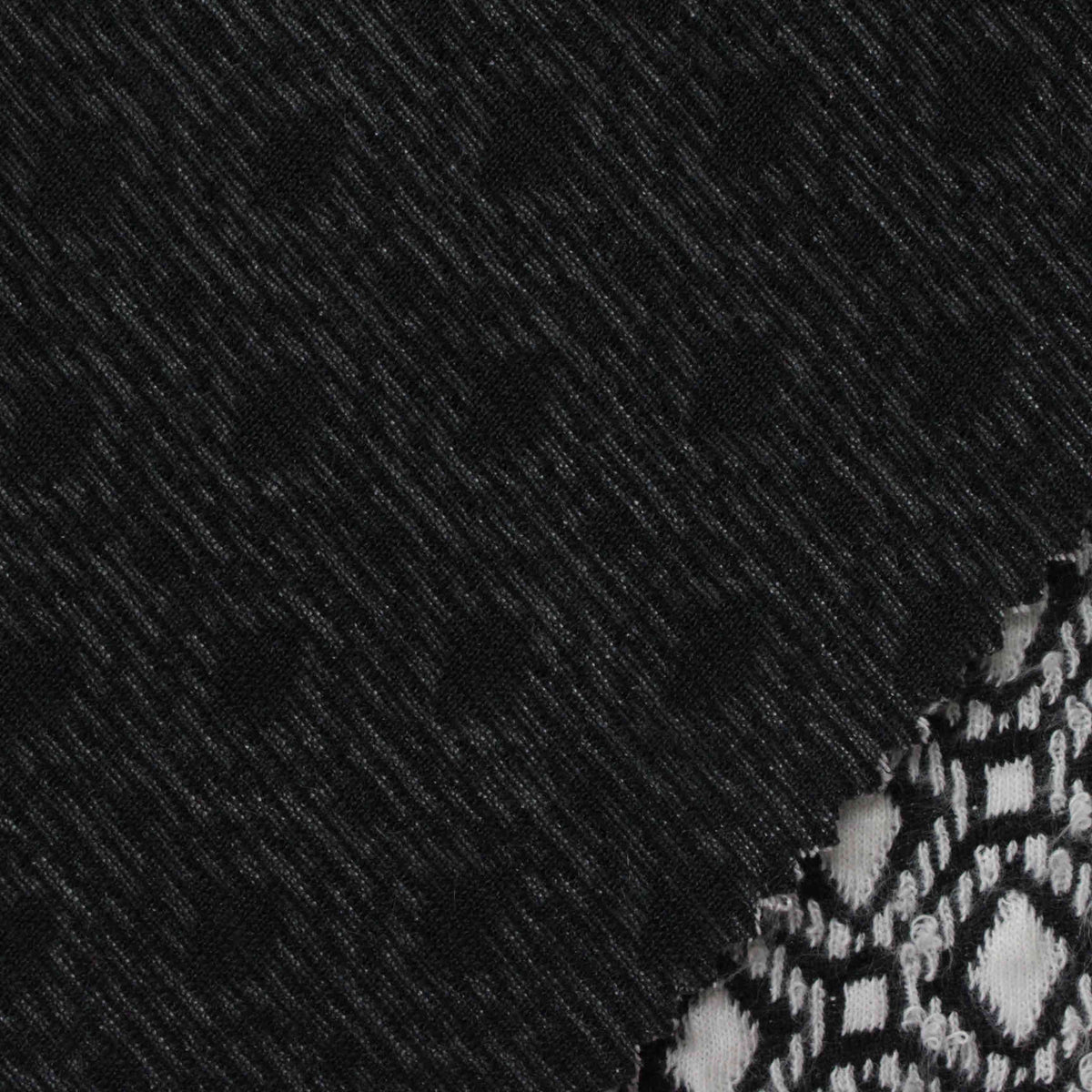 Dark Grey Marl Jacquard, Polyester, 271 gsm