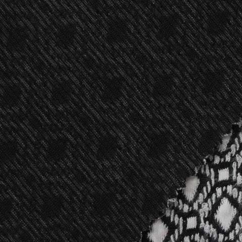 Dark Grey Marl Jacquard, Polyester, 271 gsm