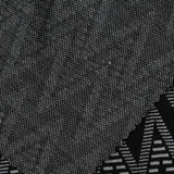Black Geometric Jacquard, Viscose-Poly