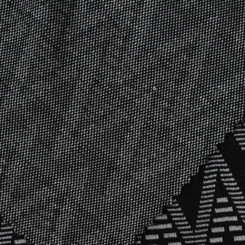 Black Geometric Jacquard, Viscose-Poly, 201 gsm