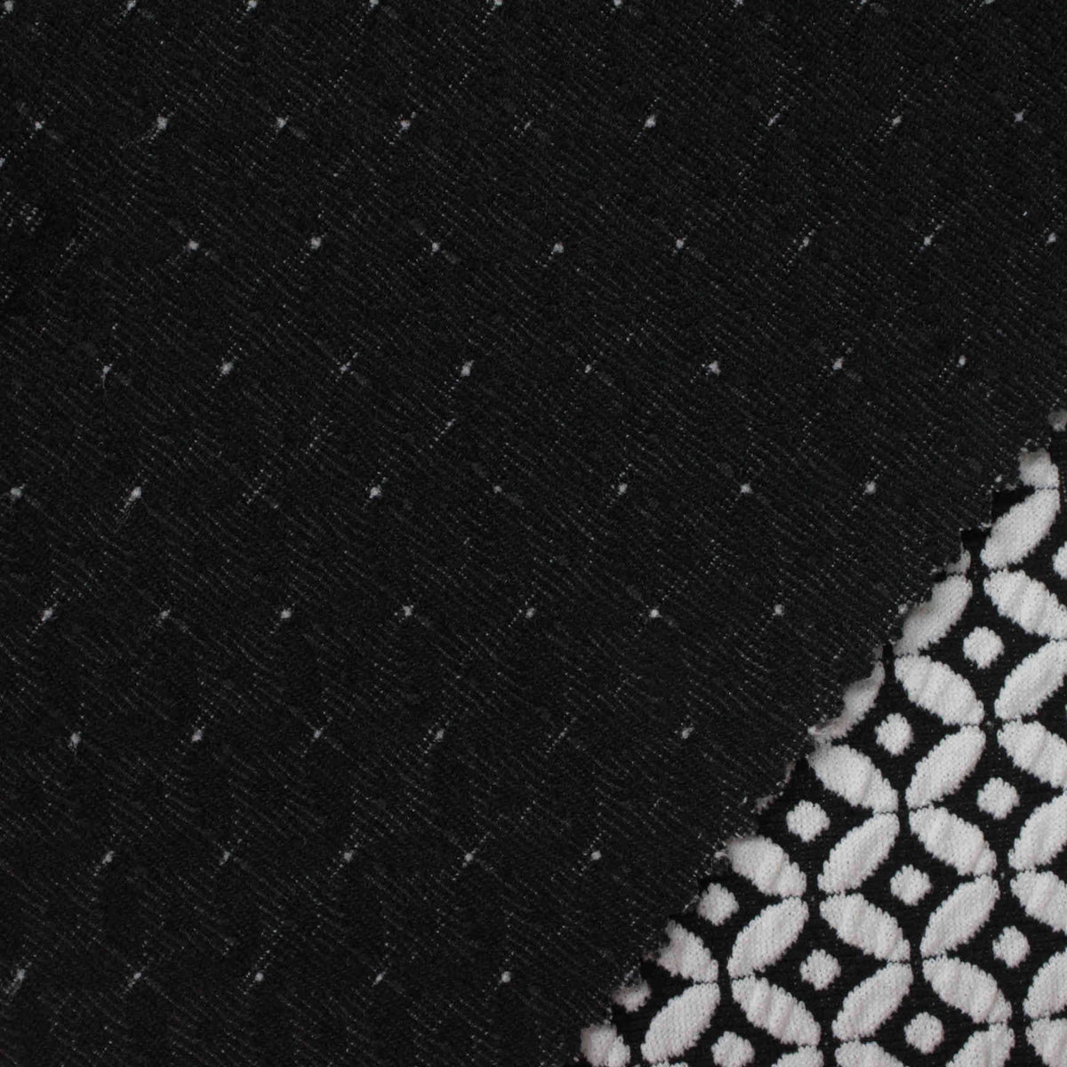 White Dots Jacquard, Polyester, 266 gsm