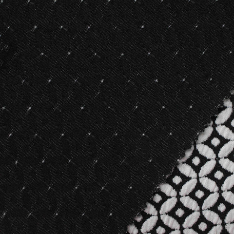 White Dots Jacquard, Polyester, 266 gsm