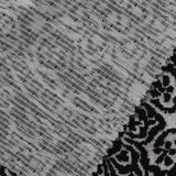 Black Abstract-Floral Jacquard