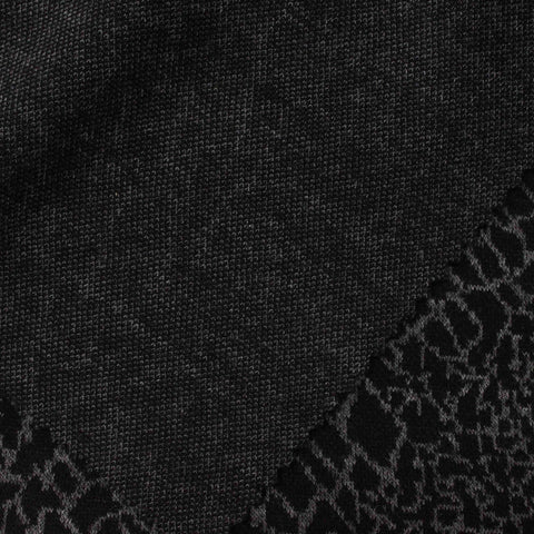 Dark Grey Leopard Jacquard