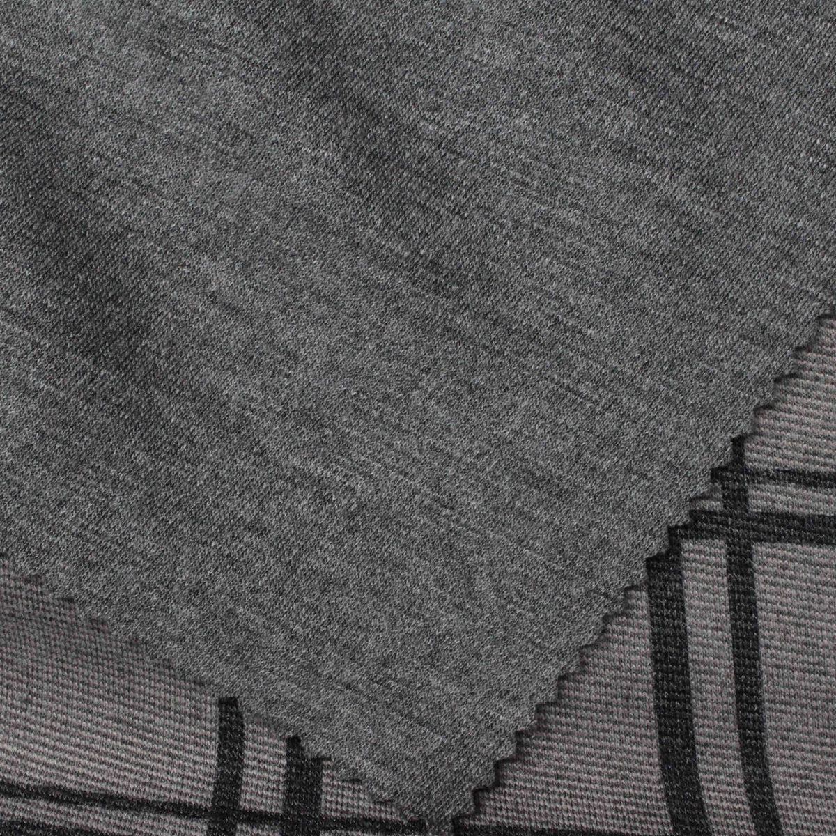 Grey Heather Jacquard