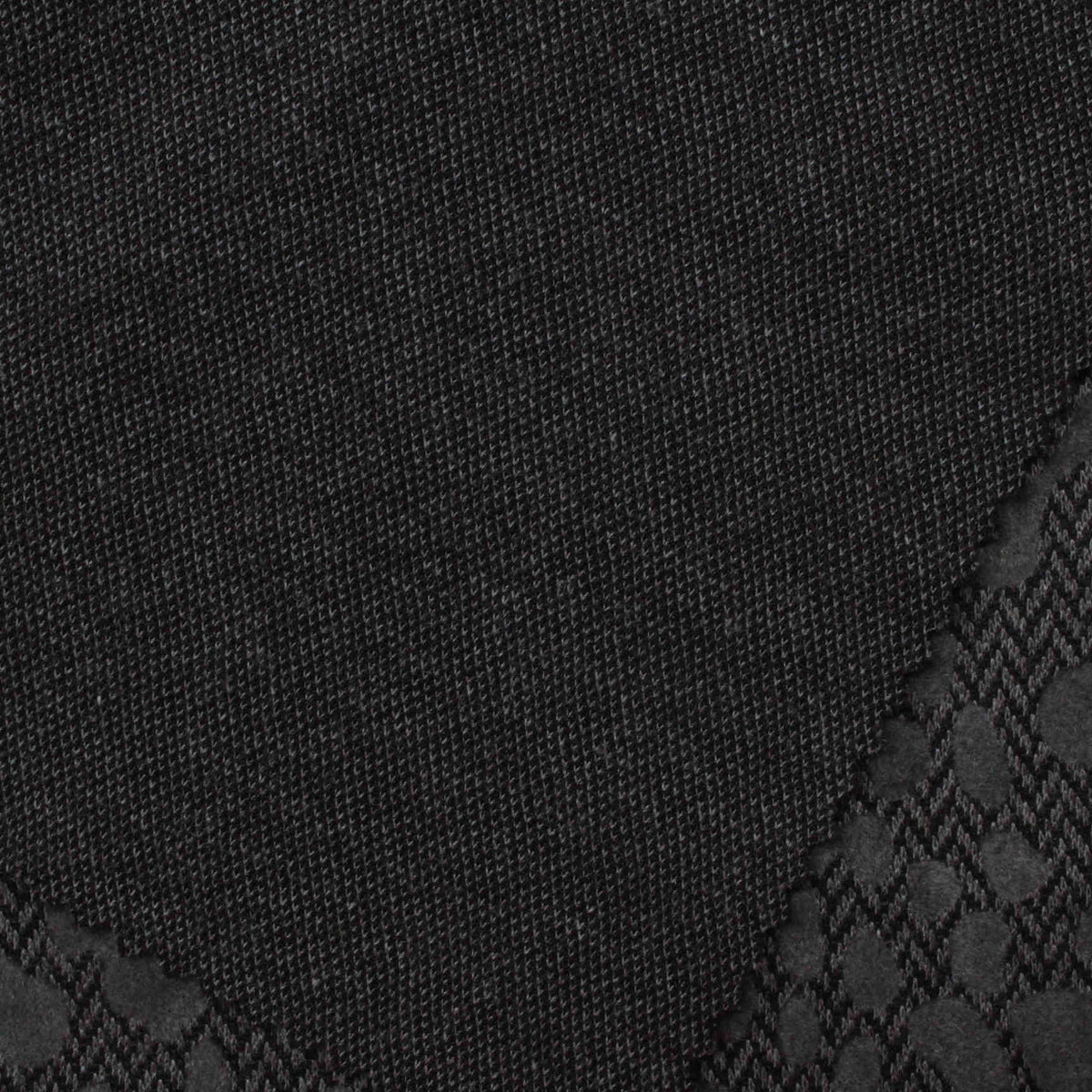 Dark Grey Diamond Jacquard