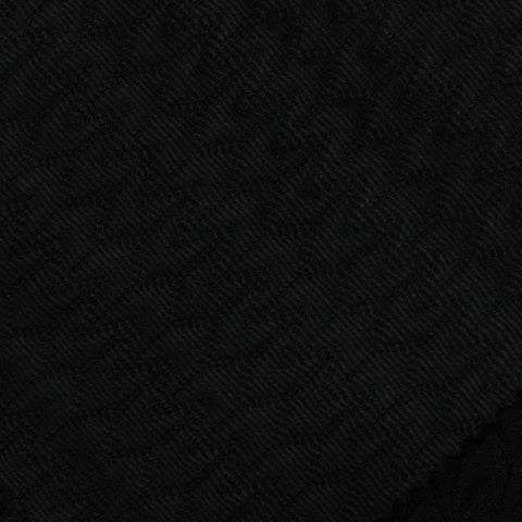 Jacquard Knit Fabric, 387 gsm, 130 cm — Black