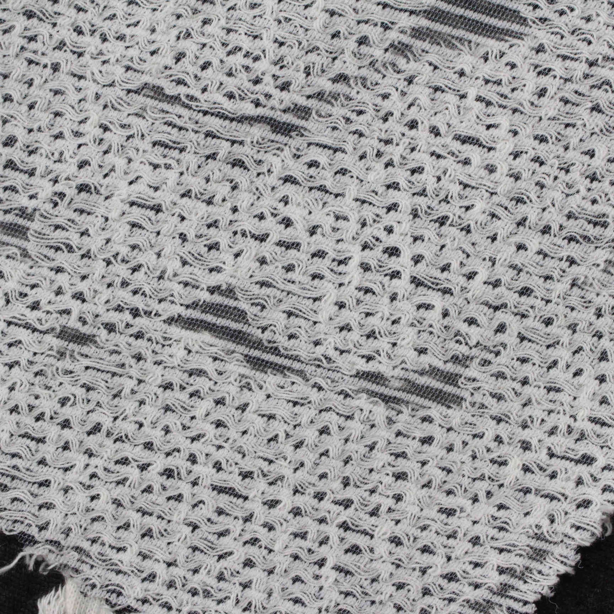 White Stripes Jacquard, Poly-Cotton, 183 gsm