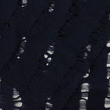 Dark Blue Geometric Jacquard, Polyester