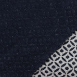Jacquard Polyester Stretch Knit Fabric, 337 gsm, 155 cm — Navy