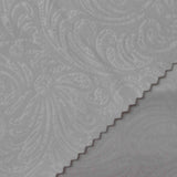 White Tone-on-Tone Paisley Jacquard, Polyester