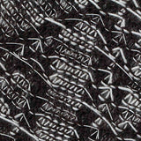 Black Geometric Jacquard, Polyester — texture
