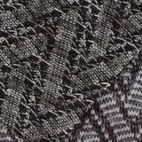 Black Geometric Jacquard, Polyester