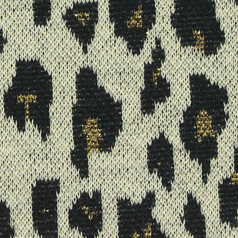 Black Leopard Jacquard
