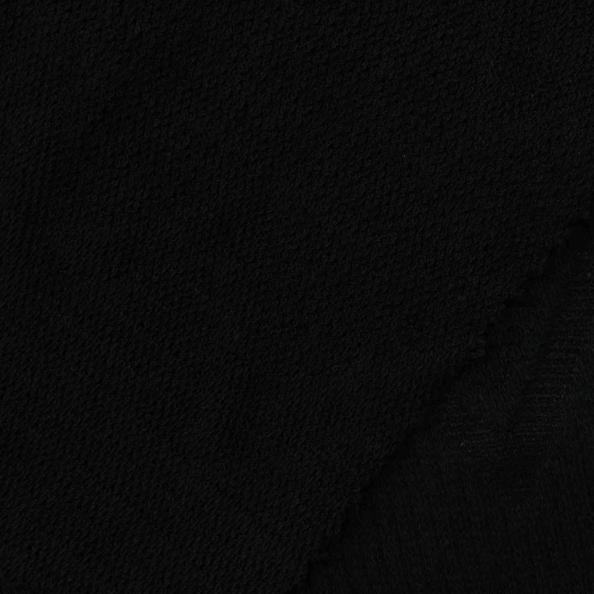 Jacquard Cotton Nylon Stretch Knit Fabric, 199 gsm, 135 cm — Black