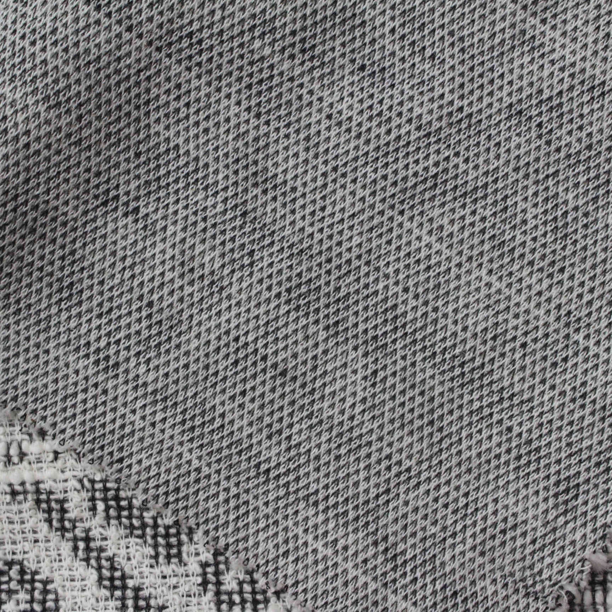 Black Marl Jacquard, Cotton-Poly, 216 gsm