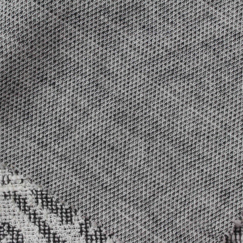 Black Marl Jacquard, Cotton-Poly, 216 gsm