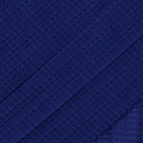 Jacquard 100% Polyester Knit Fabric, 77 gsm, 160 cm — Navy