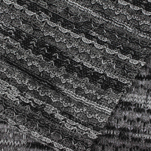 Light Grey Geometric Jacquard