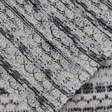 Black Diagonal-Stripe Jacquard, Polyester