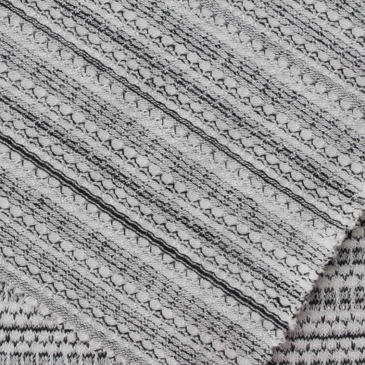 Grey Stripes Jacquard