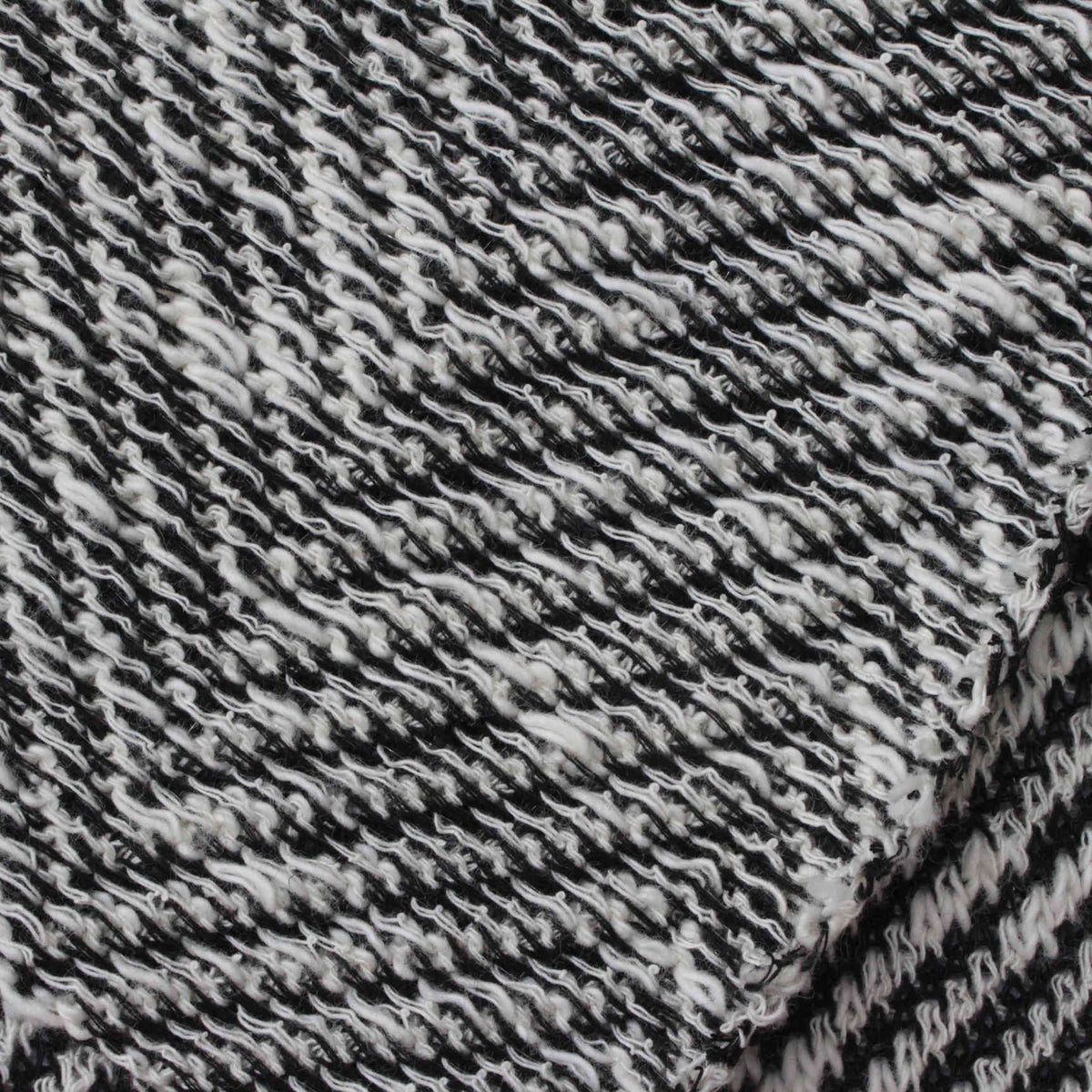 Black Heathered-Marl Jersey Knit, Cotton-Poly