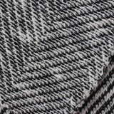 Black Heathered-Marl Jersey Knit, Cotton-Poly