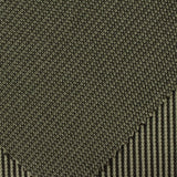 Dark Green Geometric Rib Knit, Polyester