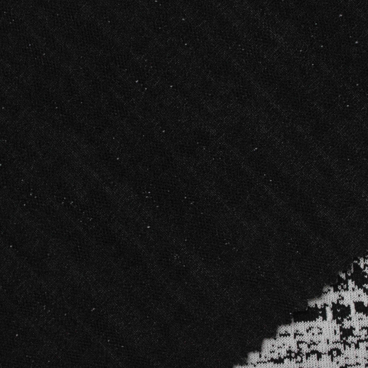 Black Flecks Jacquard, Polyester, 285 gsm