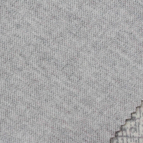 Heather Grey Marl Jacquard, Poly-Cotton, 362 gsm