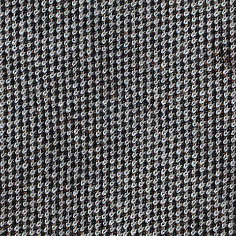 Black Houndstooth Jacquard, Viscose-Poly, 312 gsm
