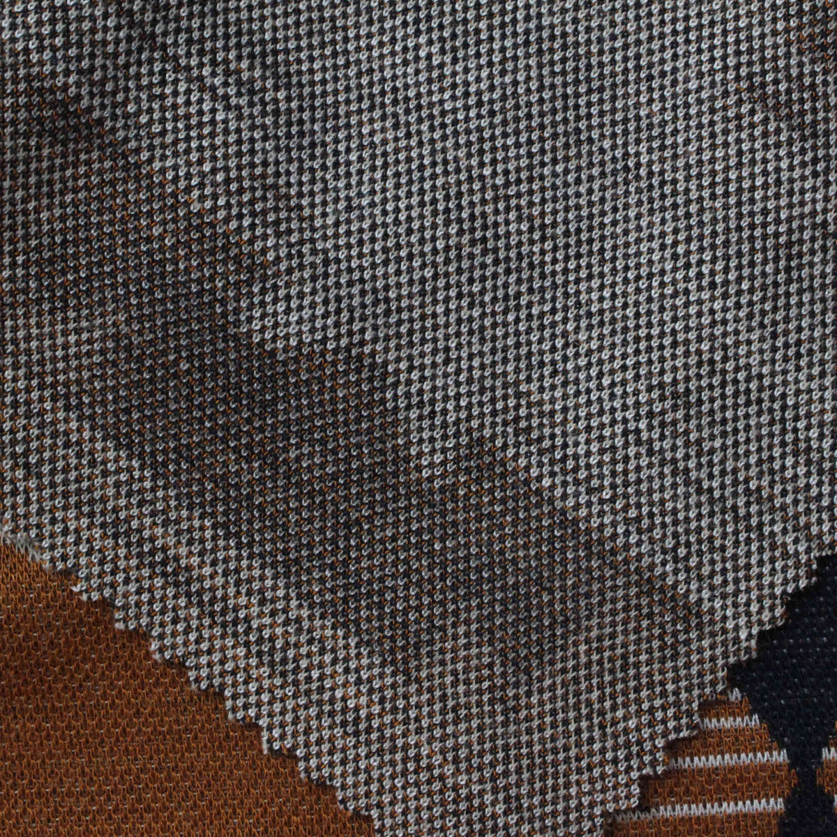 Black Houndstooth Jacquard, Viscose-Poly, 312 gsm