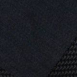 Navy Tone-on-Tone Houndstooth Jacquard, Poly-Viscose