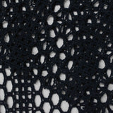 Navy Openwork Jacquard