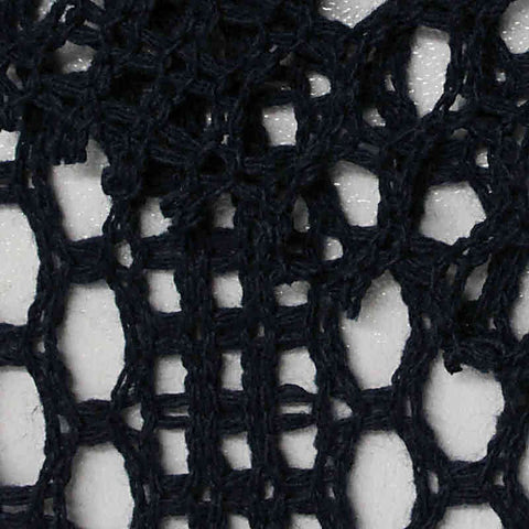 Navy Openwork Jacquard