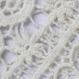 Cream Floral Jacquard, Cotton — texture