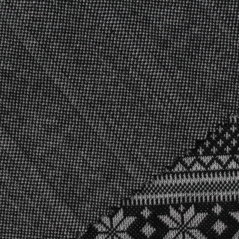 Black Geometric Jacquard, Polyester, 242 gsm