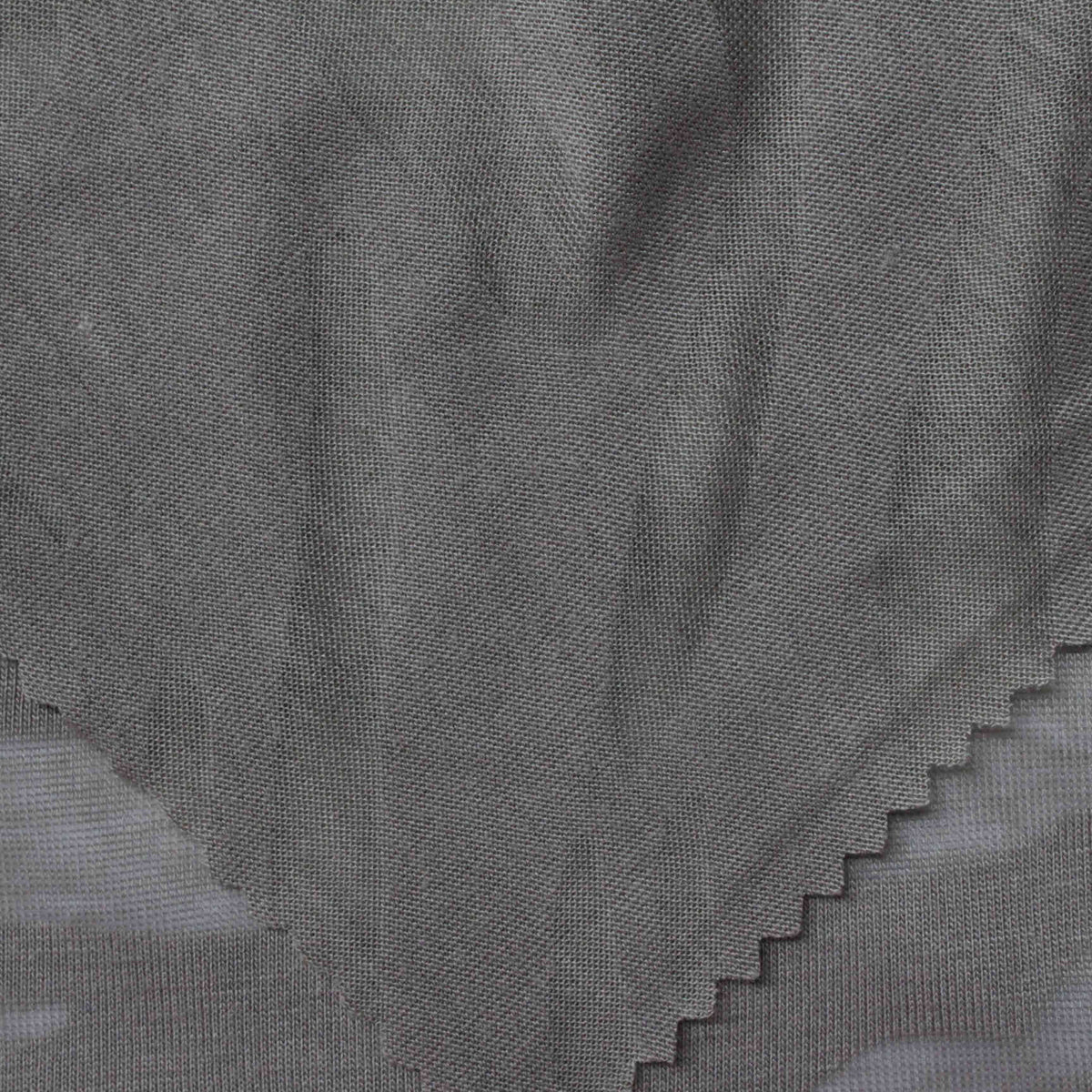 Polyester Viscose Knit Fabric, 127 gsm, 160 cm — Grey
