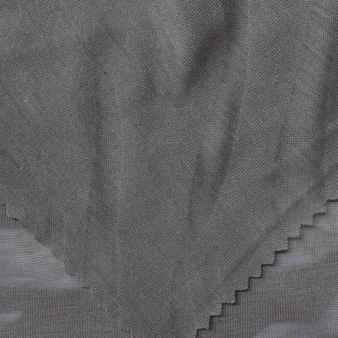 Polyester Viscose Knit Fabric, 127 gsm, 160 cm — Grey