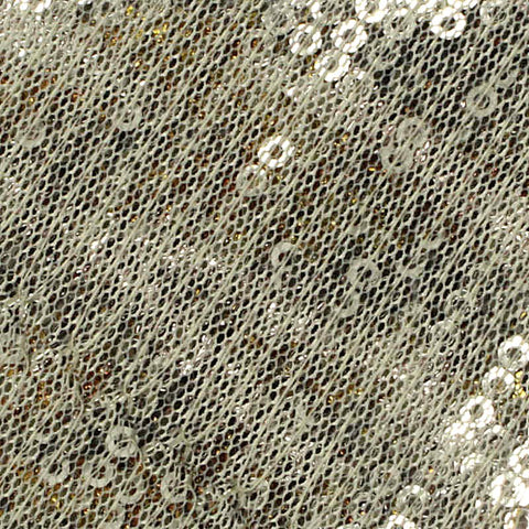 Silver Sequins Jacquard, Polyester