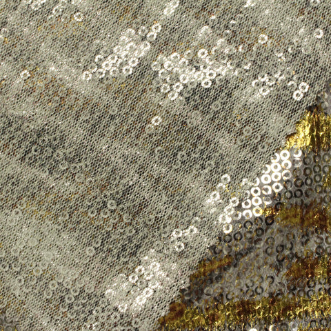 Silver Sequins Jacquard, Polyester