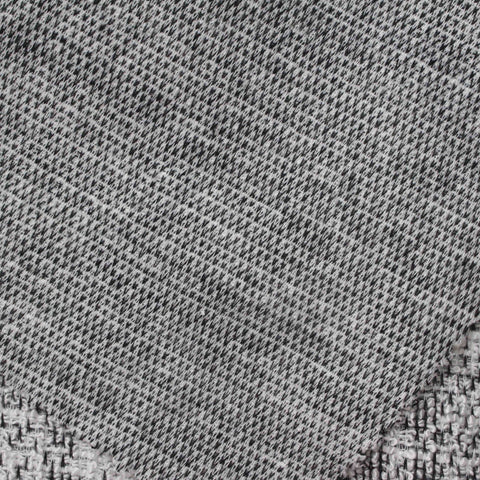 Black Houndstooth Bouclé, Poly-Viscose