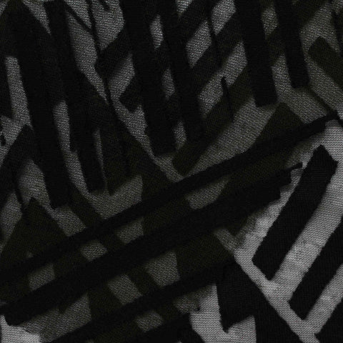 Black Abstract Jacquard, 94 gsm